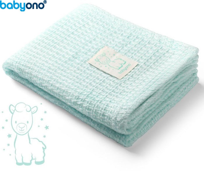 Baby Ono - Manta de malha de bambu verde