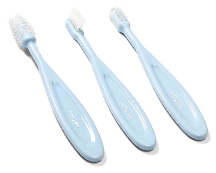 Conjunto de Escova de dentes 3un. Baby Ono Azul