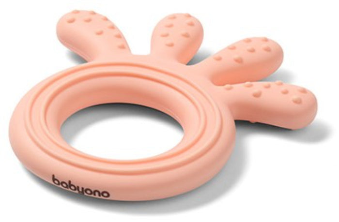 Mordedor de silicone Baby Ono Octopus Rosa