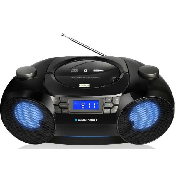 Blaupunkt Rádio Bluetooth/CDs/USB/FM/MP3 BB31LED (preto) - BB31LED