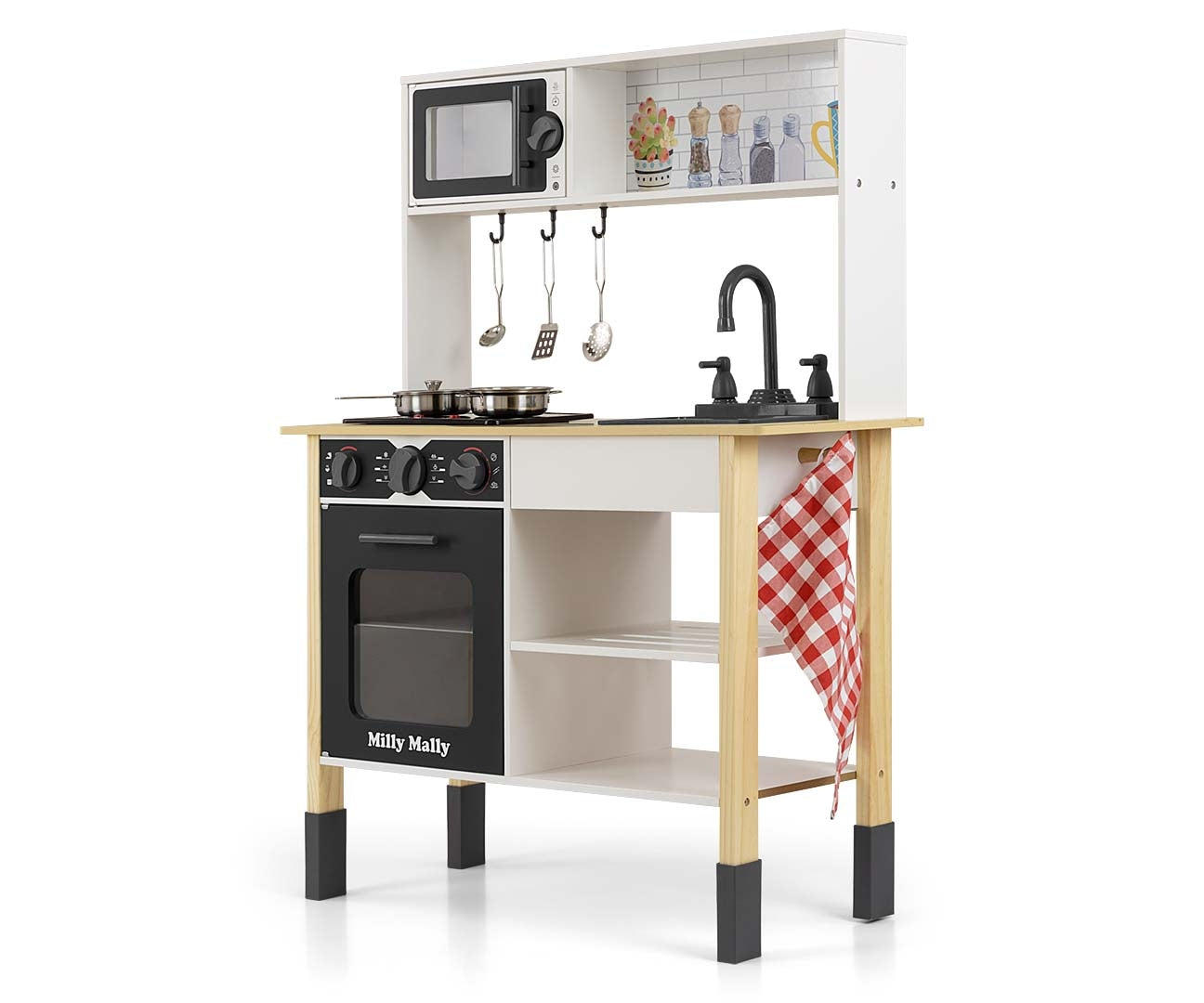 Cozinha De Madeira Astrid Preto Milly Mally