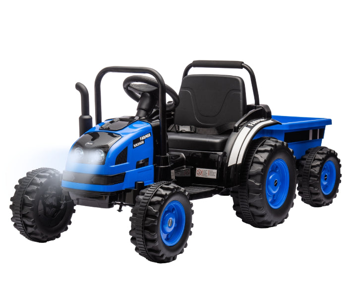 Trator com reboque Ride on Milly Mally Farmer Blue