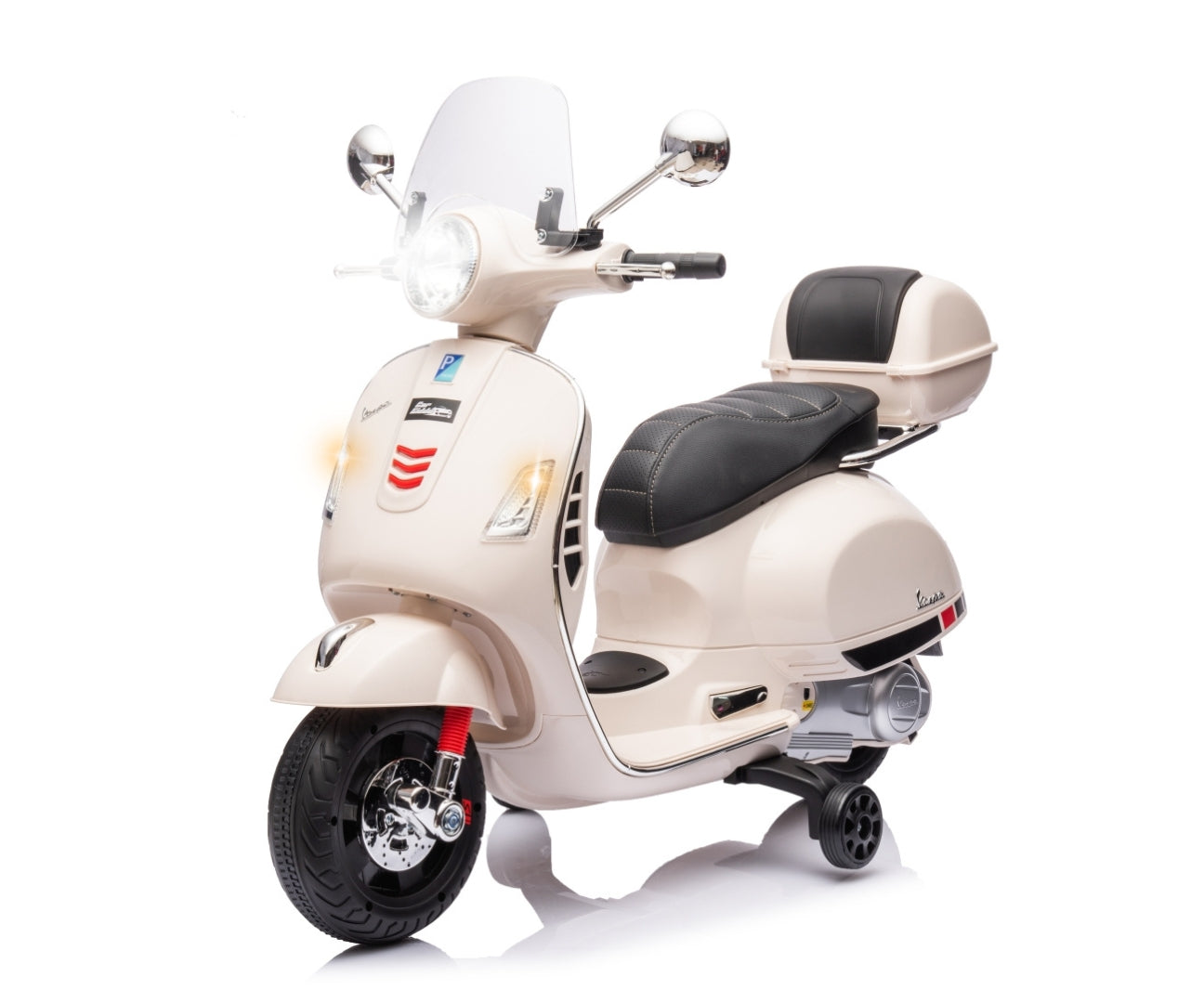 Vespa Gts Super Branco Veículo A Pilhas Milly Mally