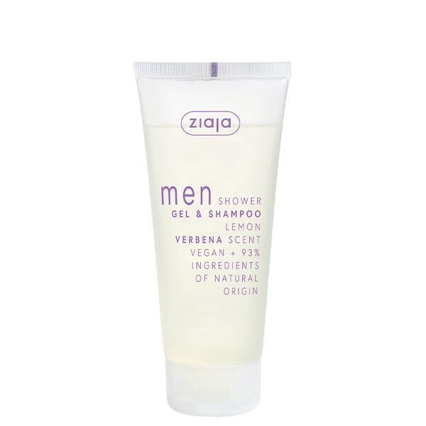 Ziaja Gel de Banho e Shampoo Verbena e Limão Men 200ml
