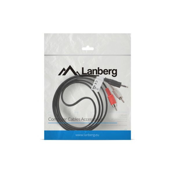 Lanberg Cabo Stereo Jack 3.5MM / 2X Rca Macho 1.5M