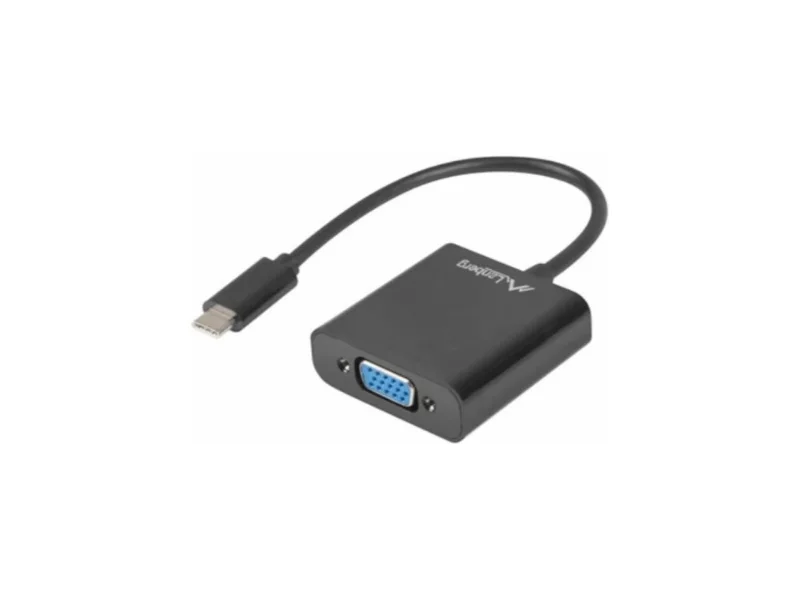 Adaptador Lanberg USB Tipo-C para VGA 15cm