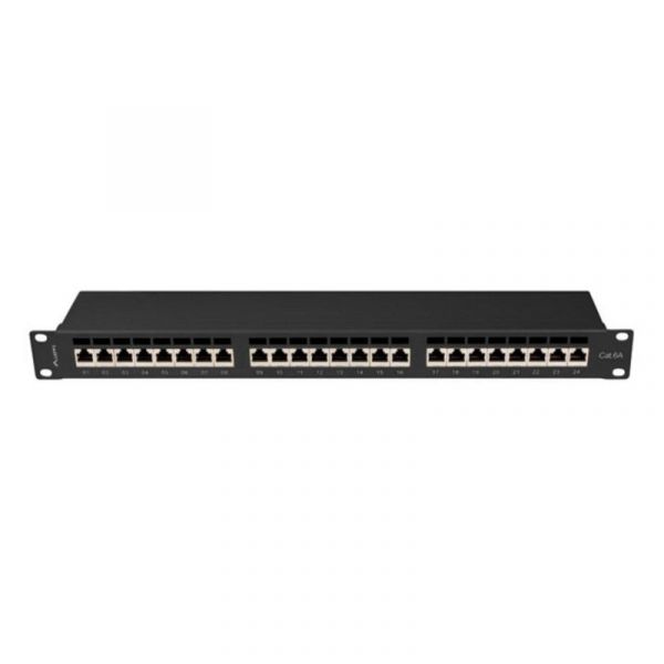 Lanberg Patch Panel 24 Portas 1U 19" Cat.6A FTP/F/UTP Preto