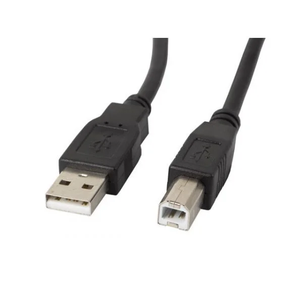 Lanberg - CA-USBA-11CC-0005-BK cable USB 0,5 m USB 2.0 USB B Negro - CA-USBA-11CC-0005-BK