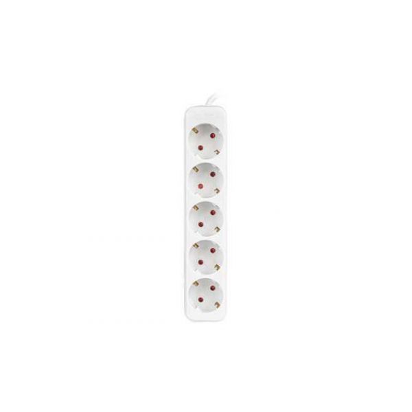Lanberg Extensão com 5 tomadas schuko 1,5 m branco - - PS0-05F-0150-W