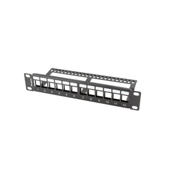 Lanberg Painel de Patch 12 Portas 1U 19" Preto PPKS-9112-B