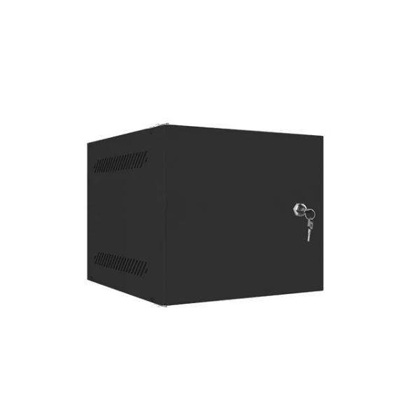 Lanberg Armário de Rack Mural WF10-2304-00B Flat Pack Porta Metálica 10"