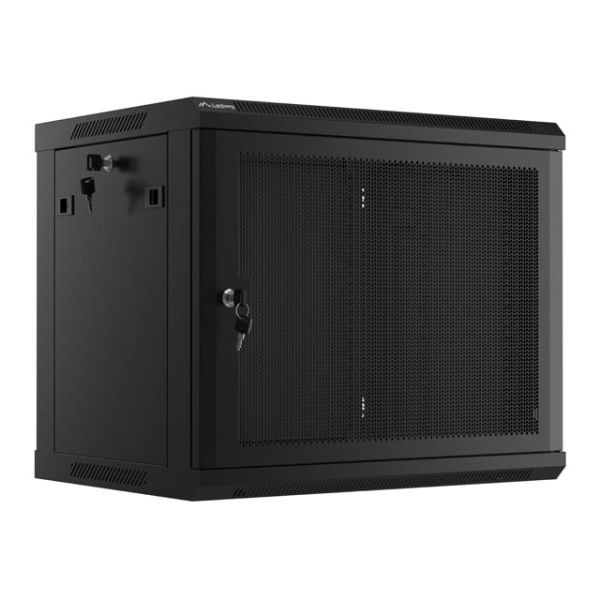 Bastidor Lanberg WF01-6409-23B 9U 60 kg Preto Rack de Parede