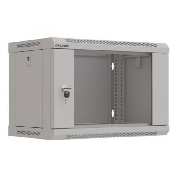 Bastidor de Parede Lanberg WF03-5306-10S 6U 60 kg Bloqueio Teclado Rieles Rack