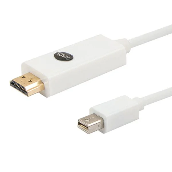 Savio CL-83 Cabo Mini DisplayPort para HDMI 1.8m Branco 1080P