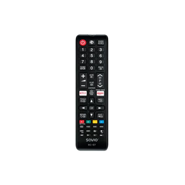 Savio Comando Universal RC-07 Compatível Samsung Smart TV Preto