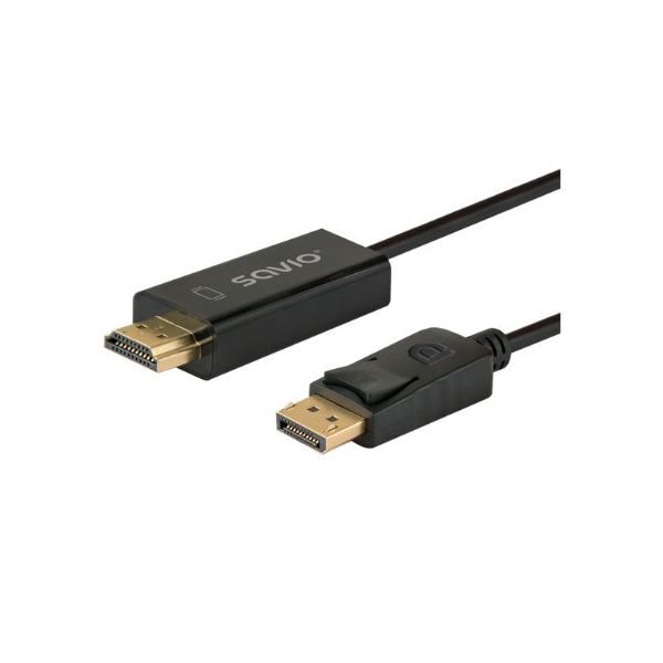 Savio Cabo DisplayPort (M) para HDMI (M) CL-183 1.5m 1080P Black