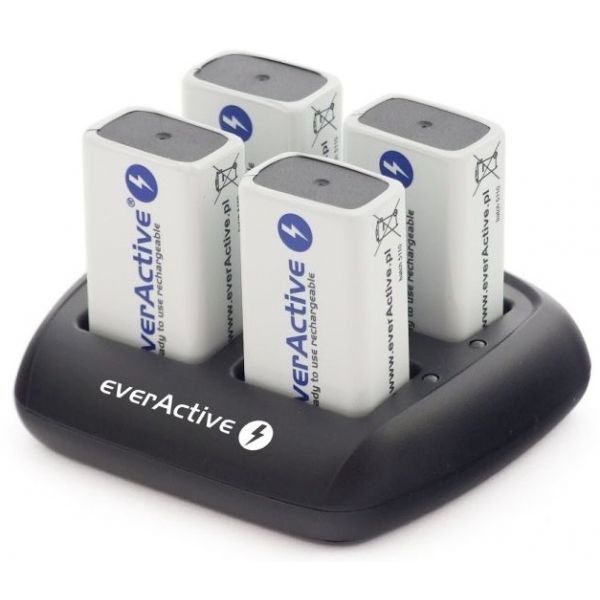 everActive Carregador para Baterias 9V