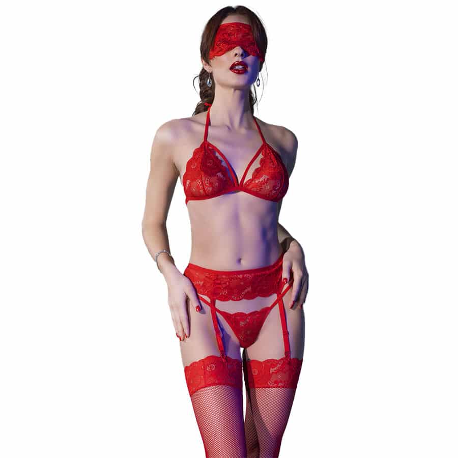 Chilirose – Cr 4467 Conjunto Quatro Peas Vermelho L/Xl