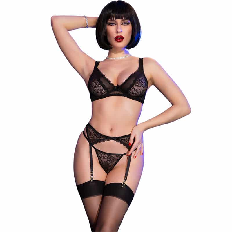 Chilirose – Cr 4692 Conjunto Quatro Peças Preto Xl