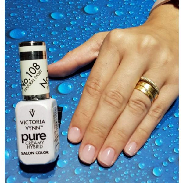 Victoria Vynn Verniz Gel Tom 108 Natural Ivory (leitoso) 8ml