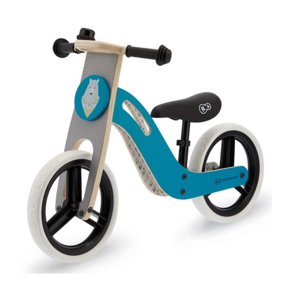 Bicicleta de Equilíbrio em Madeira Kinderkraft Uniq Turqoise