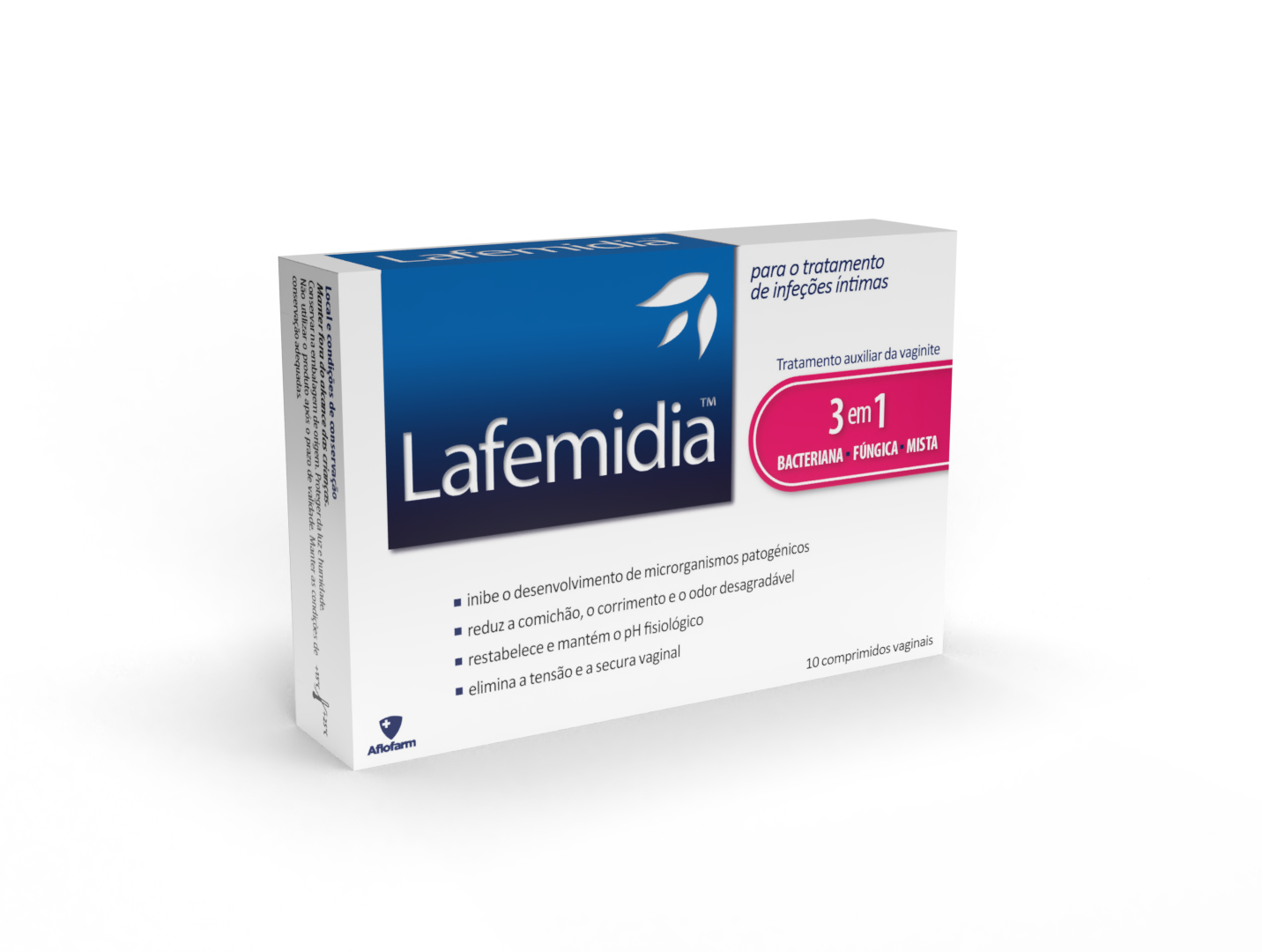 Lafemidia 3 em 1 – 10 Comprimidos Vaginais