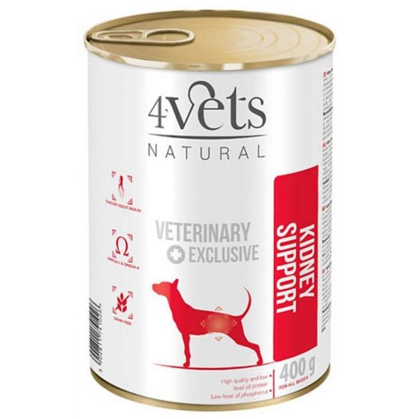 Ração Húmida 4Vets Natural Kidney Support 400g