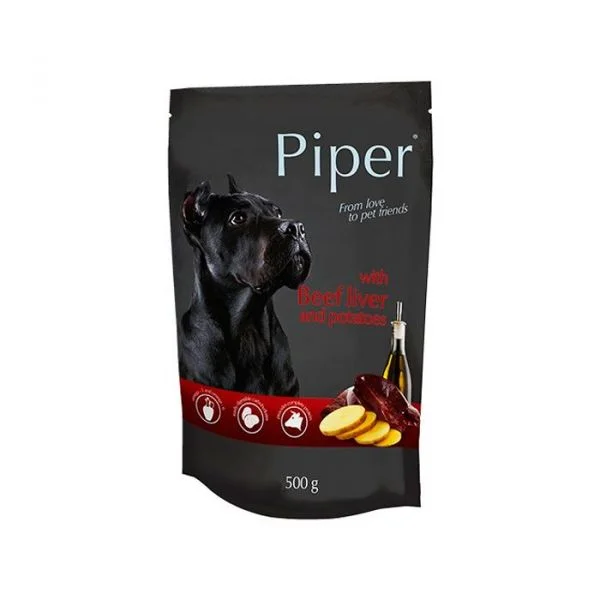 Ração Húmida Piper Adulto Vaca & Batata 500g