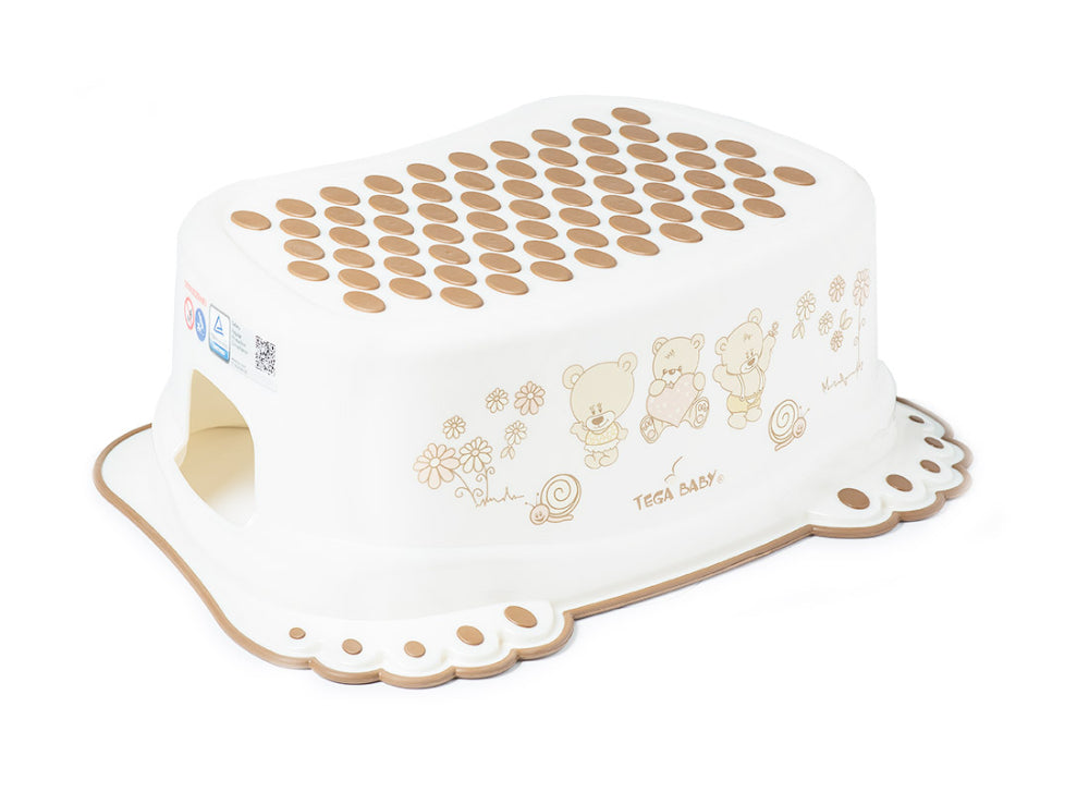 Banco anti-derrapante B.Active Teddy Bear White