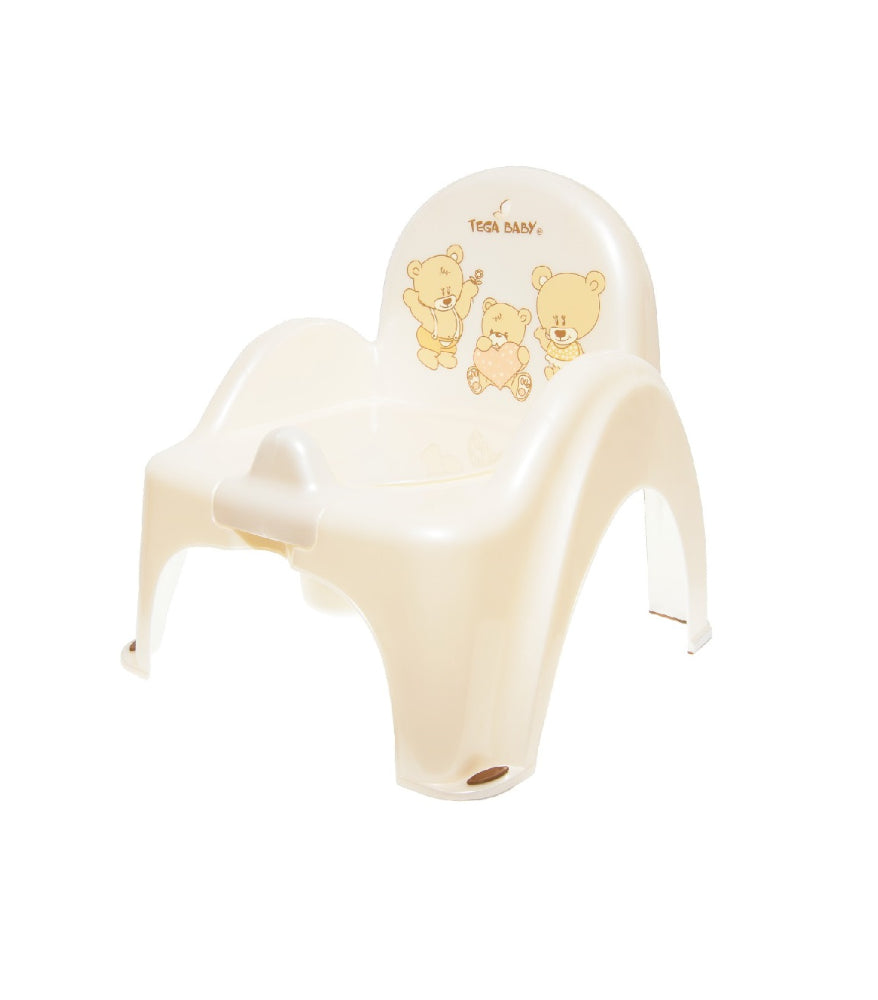 Cadeira Bacio anti-derrapante com música B.Active Teddy Bear White