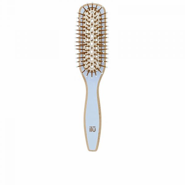Ilu Escova Desembaraçante Bamboom Azul