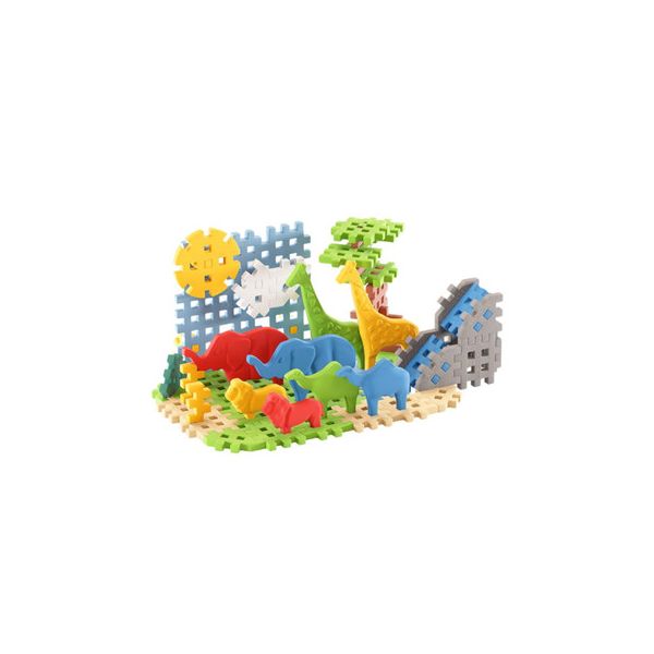Marioinex Jogo de Construção 50 Peças Mini Waffle Savana +3 Anos