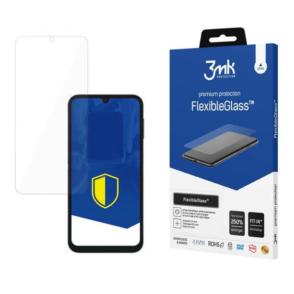 3MK Película Vidro Híbrido para Samsung Galaxy A24 4G Preto