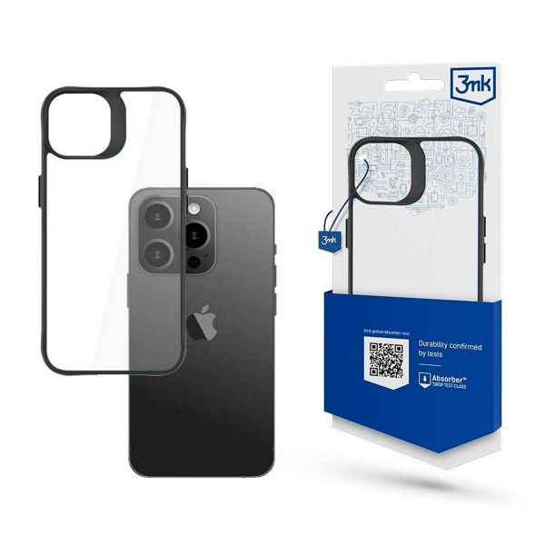 3MK Satin Armor+ iPhone 15 Pro Transparent/black