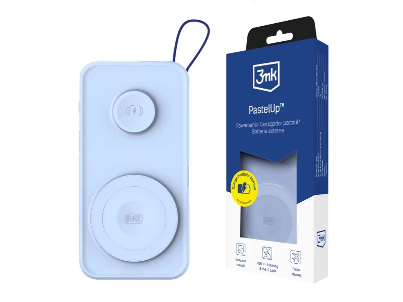 PowerBank 3MK PastelUp 10000mAh 22.5W Azul