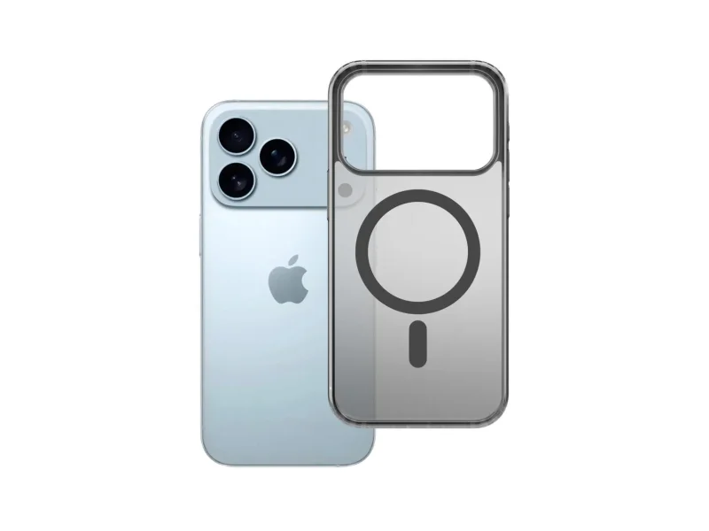 Capa 3MK Frosty Magcase Iphone 17 Pro Max Preta