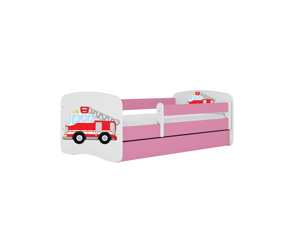 Cama 160 x 80 cm Kocot Kids BabyDreams Fire Brigade Pink