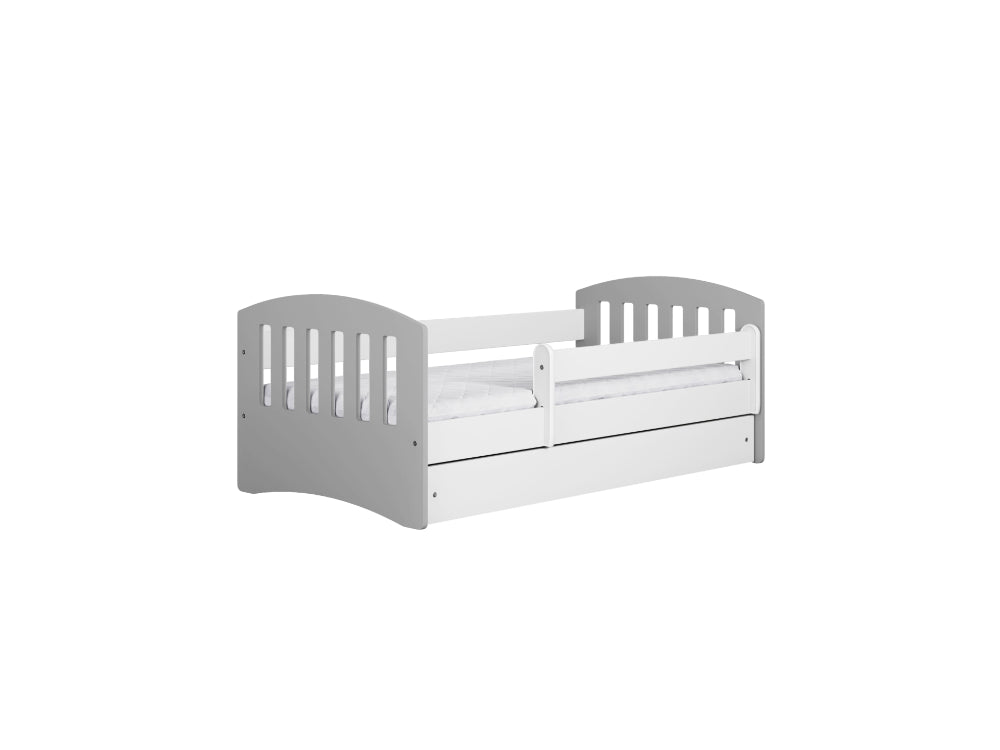 Cama 180 x 80 cm Kocot Kids com colchão Classic 1 Mix Grey