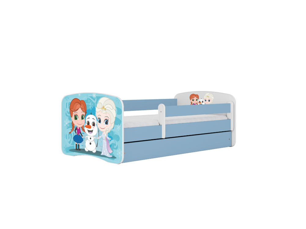 Cama 140 x 70 cm Kocot Kids com gaveta BabyDreams Frozen Land Blue