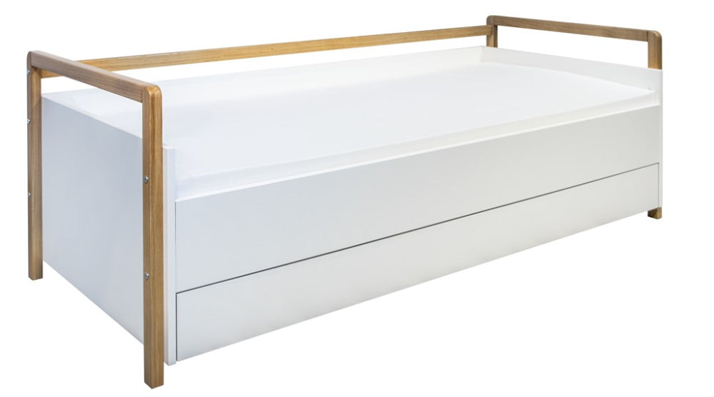 Sofá 180 x 80 cm Kocot Kids com gaveta Victor White