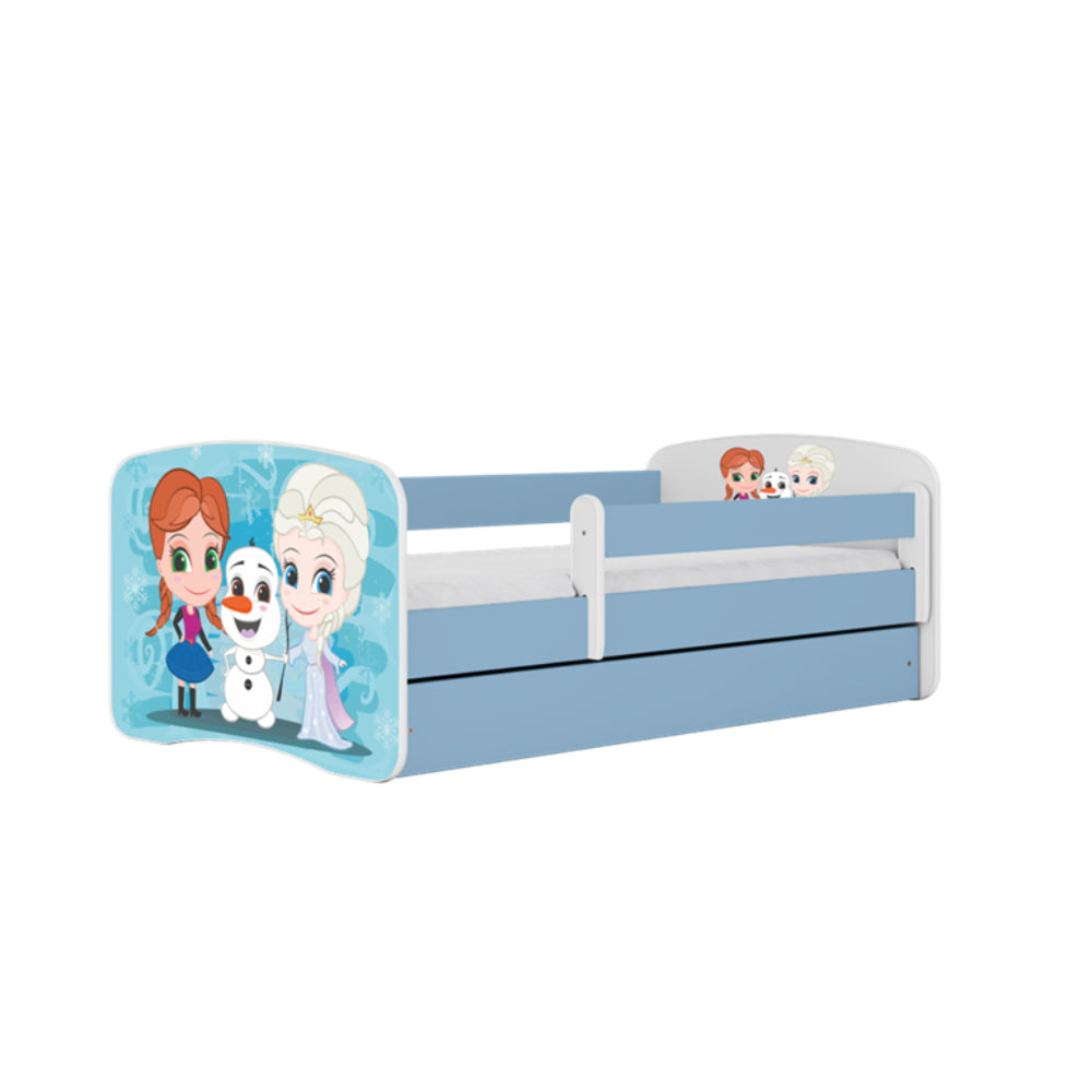 Cama 140 x 70 cm Kocot Kids com colchão BabyDreams Frozen Land Blue