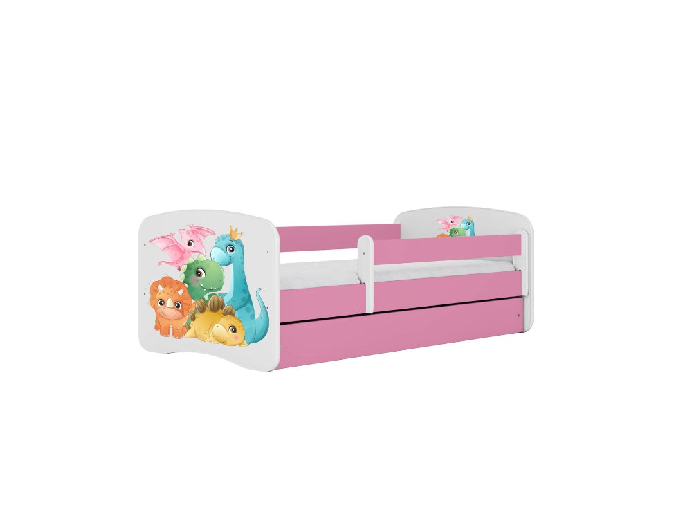 Cama 160 x 80 cm Kocot Kids BabyDreams Tiny Dinos Pink
