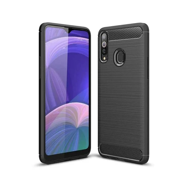 Forcell Capa Silicone Forcell Samsung Galaxy A20s A207 Carbon Black