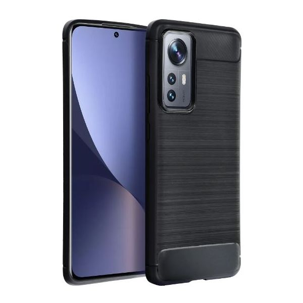 Forcell Capa Silicone Carbon para Xiaomi Redmi 13C Black