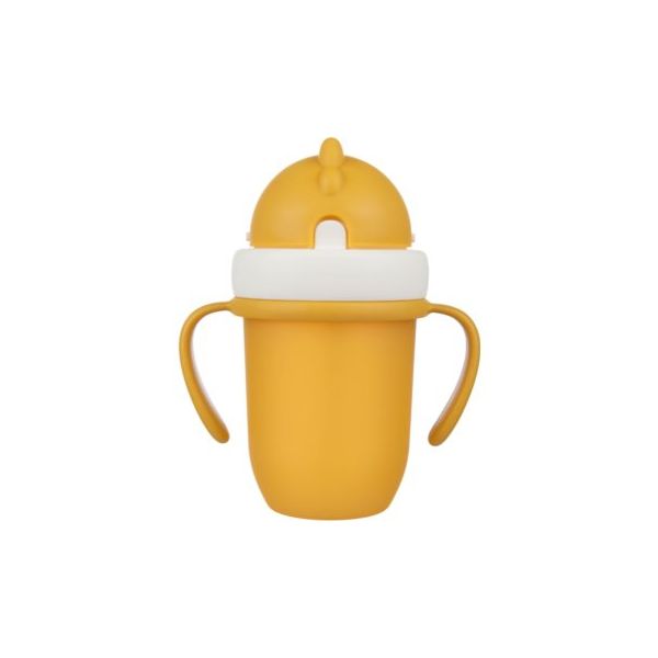 Canpol Babies Copo com palhinha 9+m Amarelo 210 ml