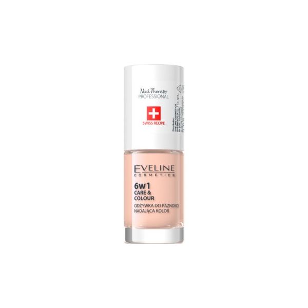 Eveline Nail Therapy Care & Colour Condicionador Unhas 6 In 1 Tom Nude 5 ml