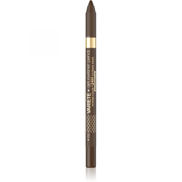Eveline Variété Delineador em Gel à Prova de Água Tom 02 Brown