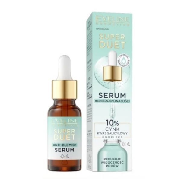 Eveline Super Duet Sérum Anti Imperfeições 10% Zinco 18ml