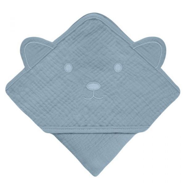 Lionelo Toalha de Banho de Bebé 80x80cm Grey Sky