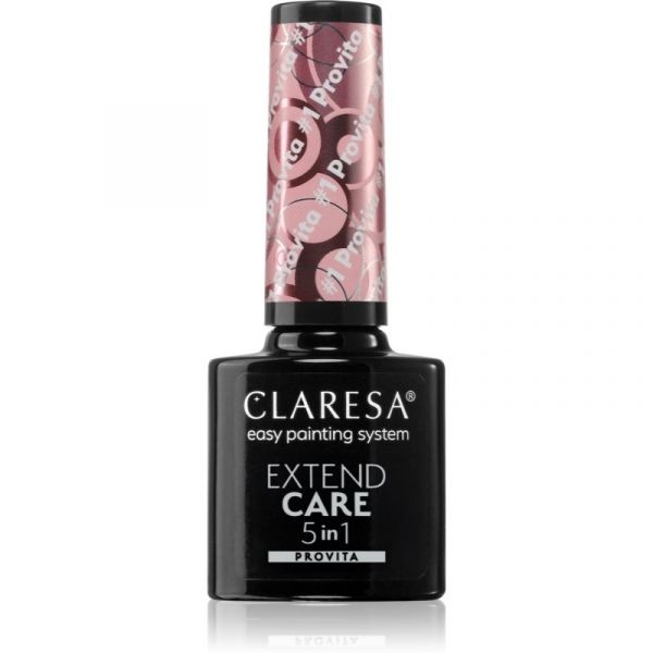 Claresa Extend Care 5 In 1 Provita Base para Unhas de Gel com Efeito Regenerador Tom #1 5g